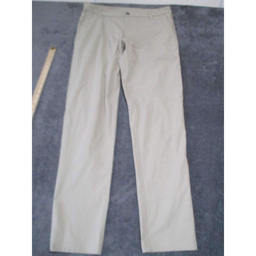 Lululemon Commission Pant Classic-Fit Warpstreme Khaki912 Tan Chino 34x32